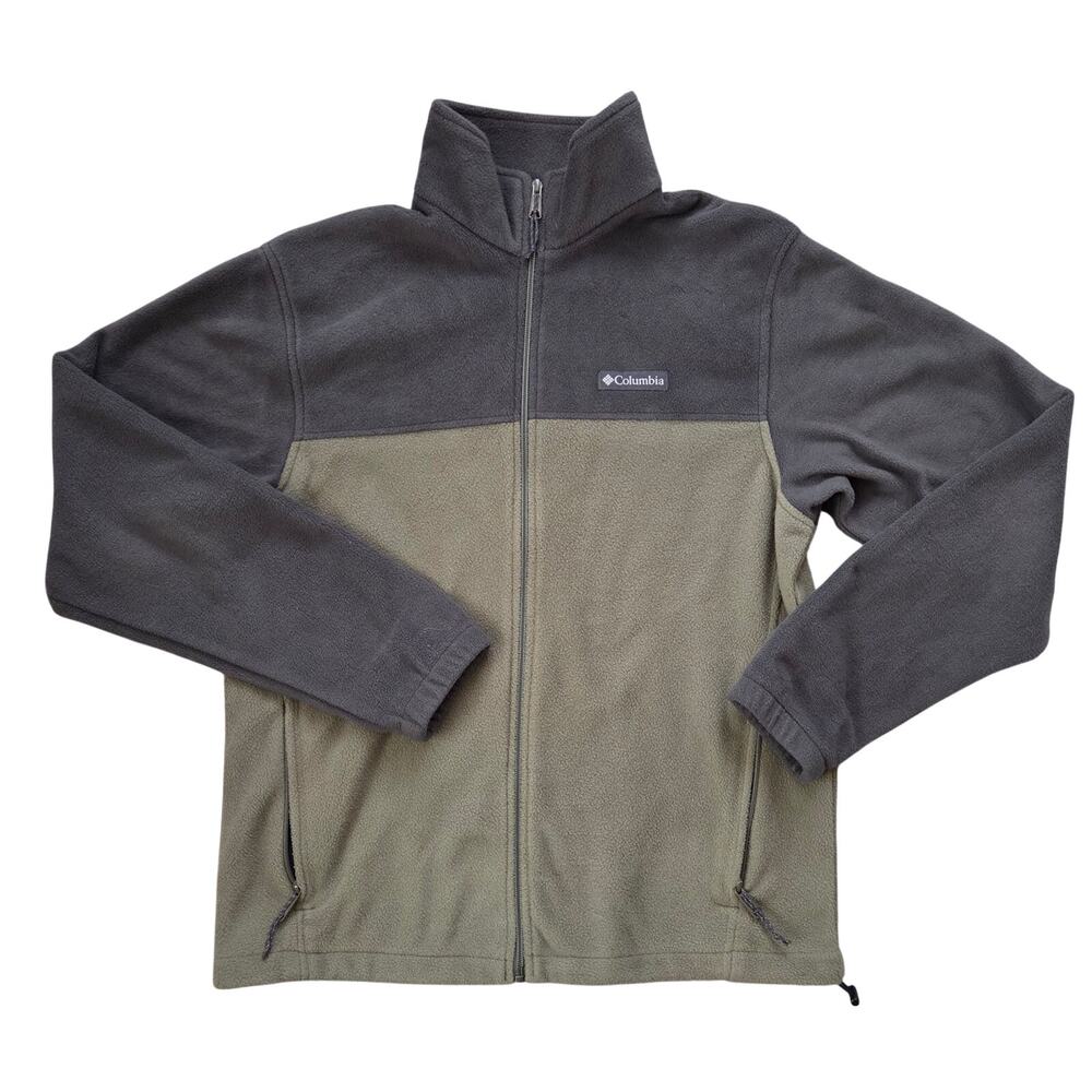 Columbia Mens Colorblock Fleece Full Zip Sweater Jacket Gorpcore Althleisure MED